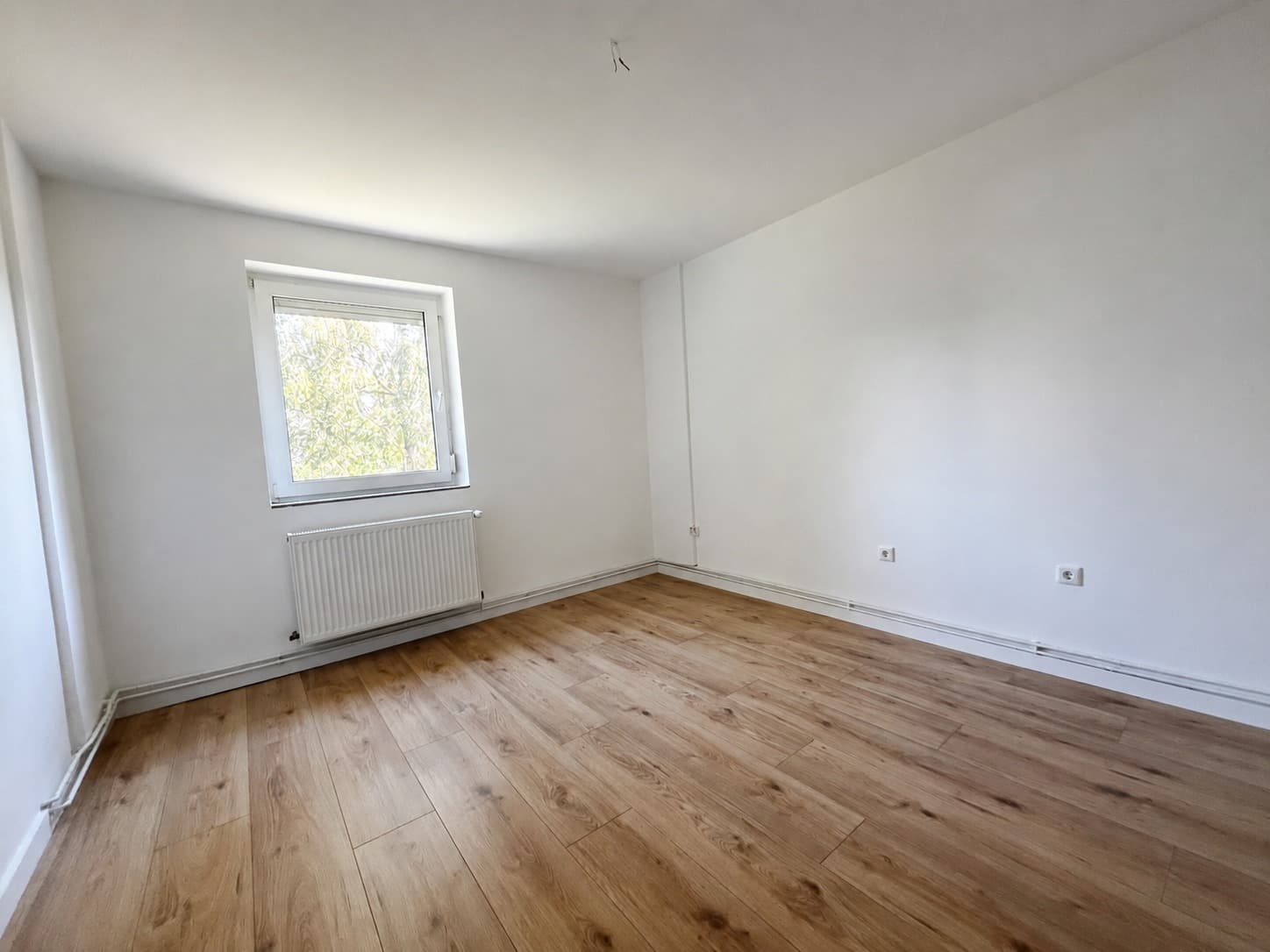 Nachher: Wohnraum der sanierten 2-Zimmerwohnung (Sanierte 2-Zimmerwohnung)